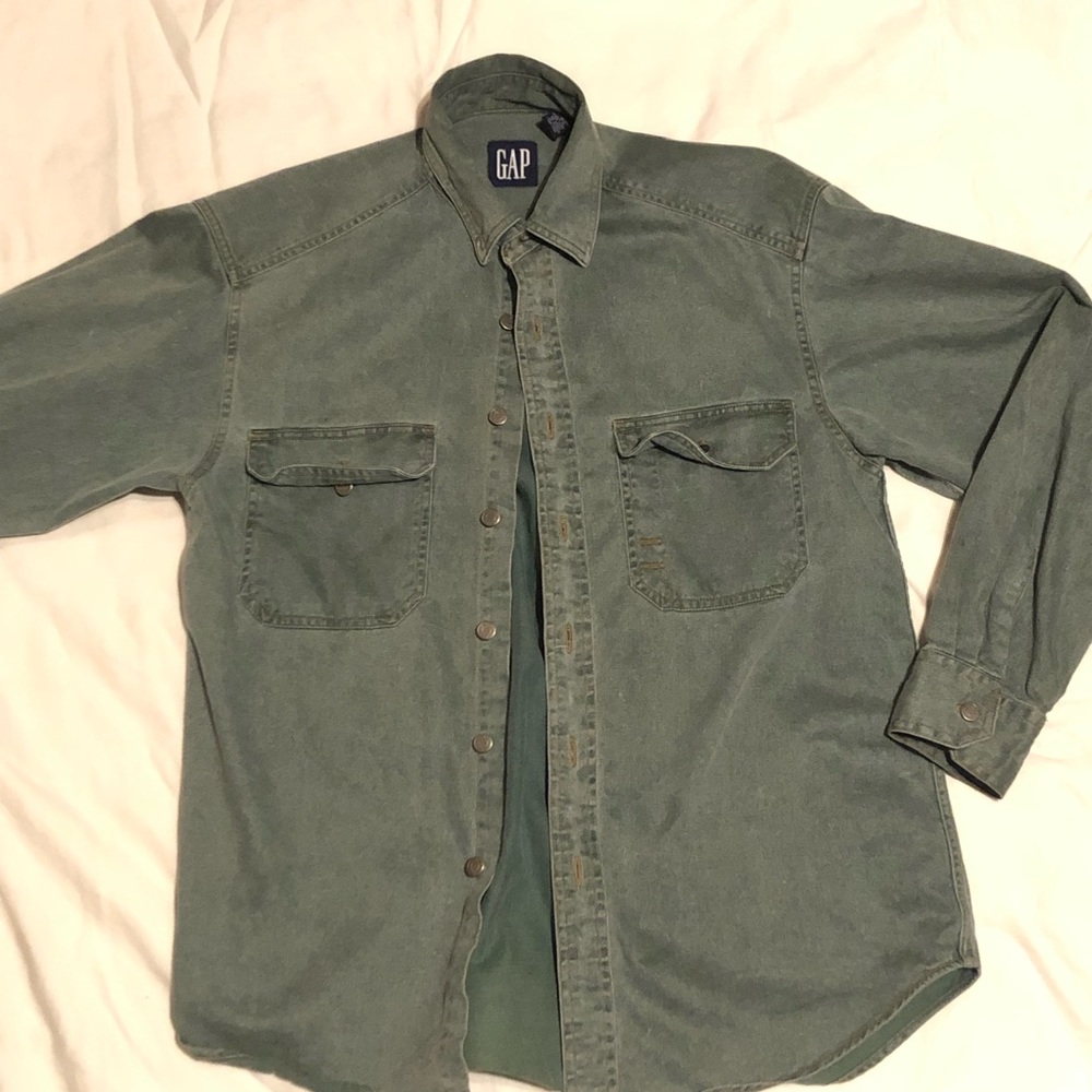 Vintage green Gap jean jacket